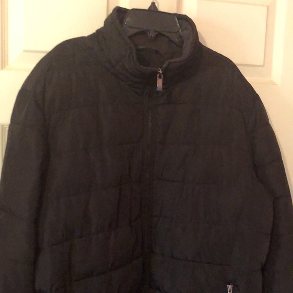 Weatherproof Black Puffer Full Zip Dual Zip Pocket Fleece Cuff Jacket Mens XL - Picture 4 of 12
